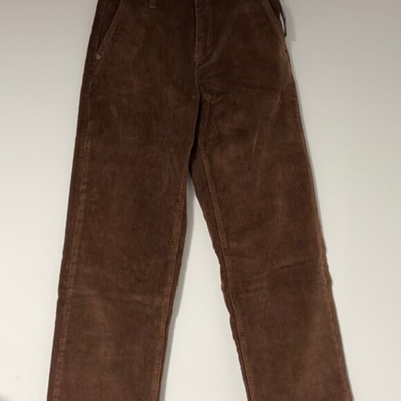 VOLCOM 1991 STONED LOW RISE BROWN CORDUROY PANTS NWT SZ 24 - Picture 2 of 6